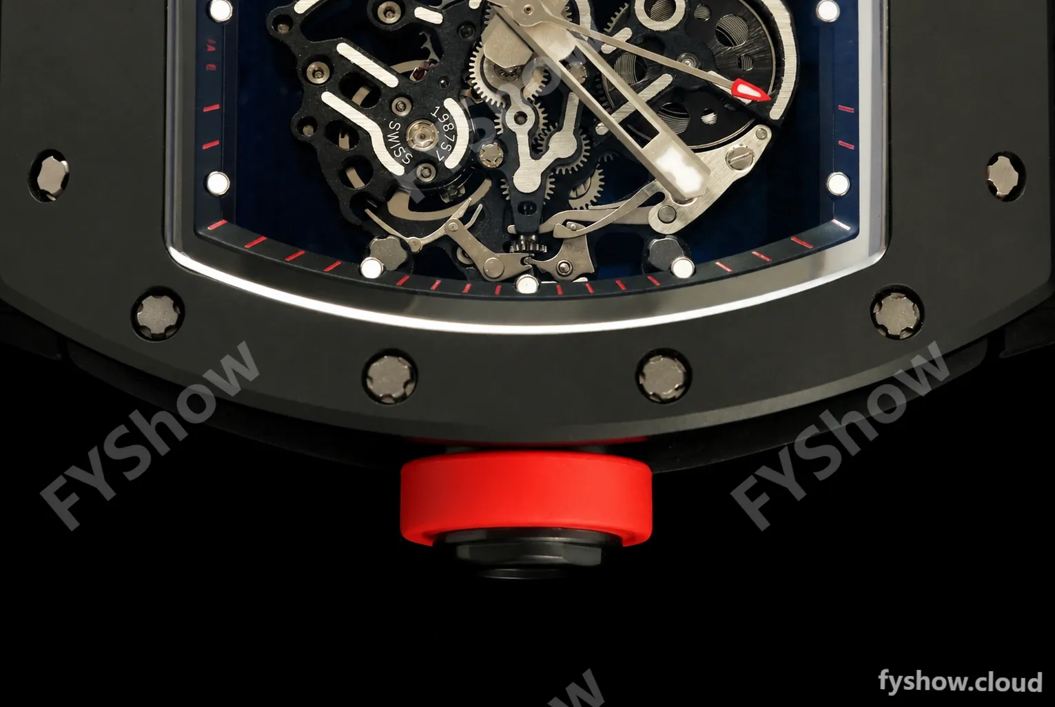 Richard Mille - RM055 Bubba Watson Black CER/RU Black/Red Rehaut Skeleton ZF V3 RMUL2 - Image 8
