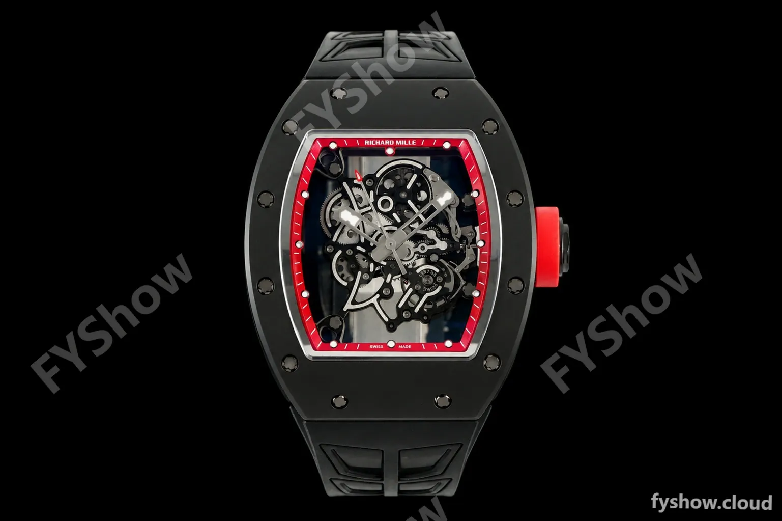 Richard Mille - RM055 Bubba Watson Black CER/RU Red Rehaut Skeleton ZF V3 RMUL2