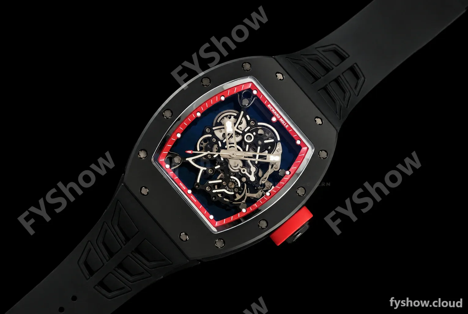Richard Mille - RM055 Bubba Watson Black CER/RU Red Rehaut Skeleton ZF V3 RMUL2 - Image 4