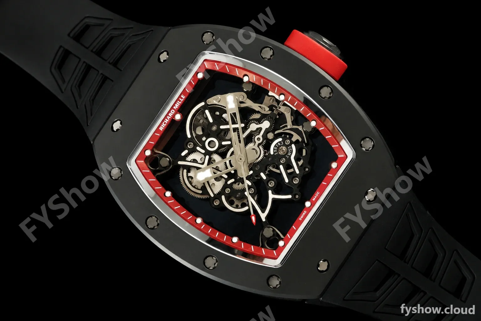 Richard Mille - RM055 Bubba Watson Black CER/RU Red Rehaut Skeleton ZF V3 RMUL2 - Image 5