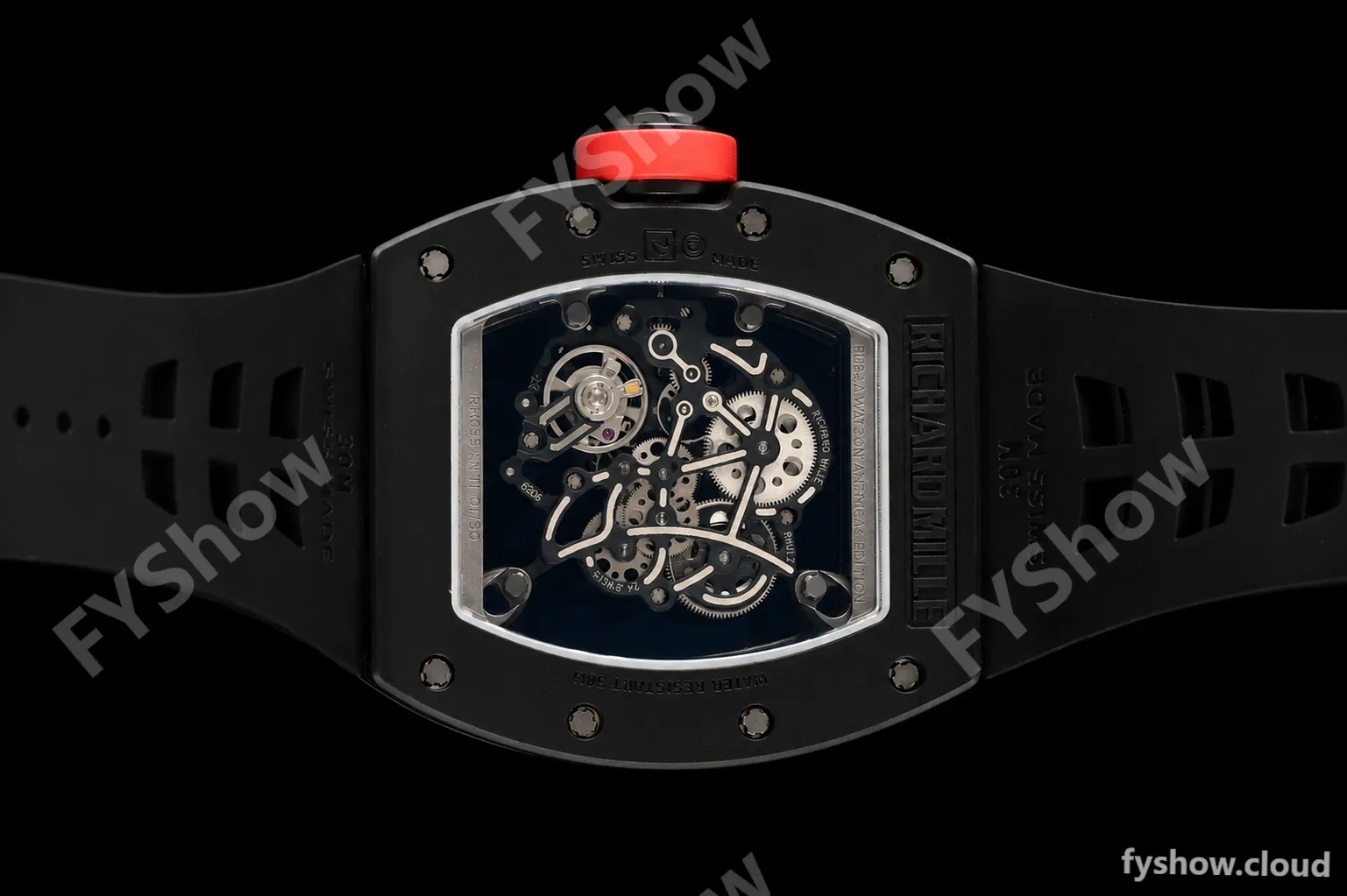 Richard Mille - RM055 Bubba Watson Black CER/RU Red Rehaut Skeleton ZF V3 RMUL2 - Image 9