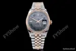 Rolex - DJ 36mm Jub Flt 904L RG/SS Grey/Rm VSF VS3235
