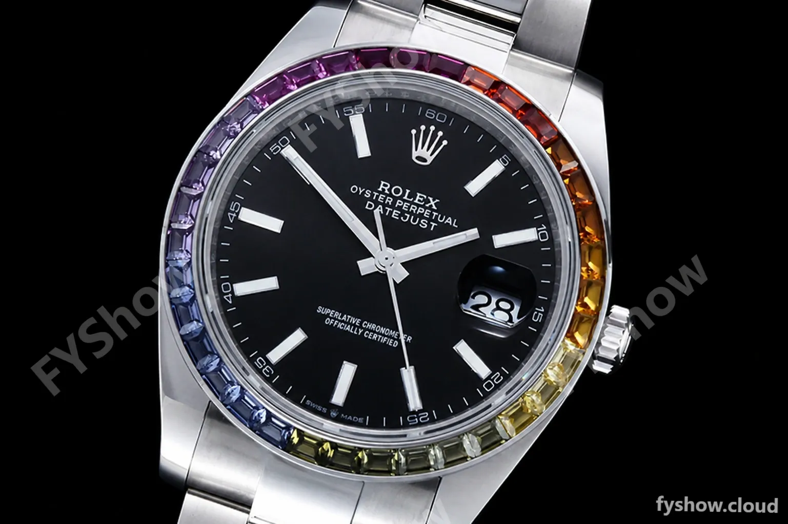 Rolex - DJ2 41mm Oys MC-Dia 904L SS/SS Blk/Stk JVS VR3235 - Image 4