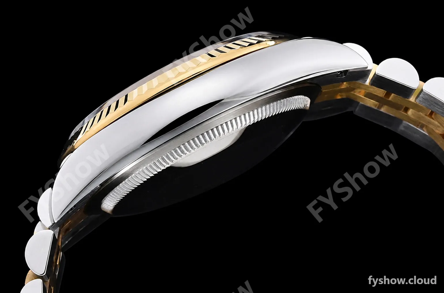 Rolex - DJ 36mm Jub Flt 904L YG/SS P-Gold/Dia VSF VS3235 - Image 12