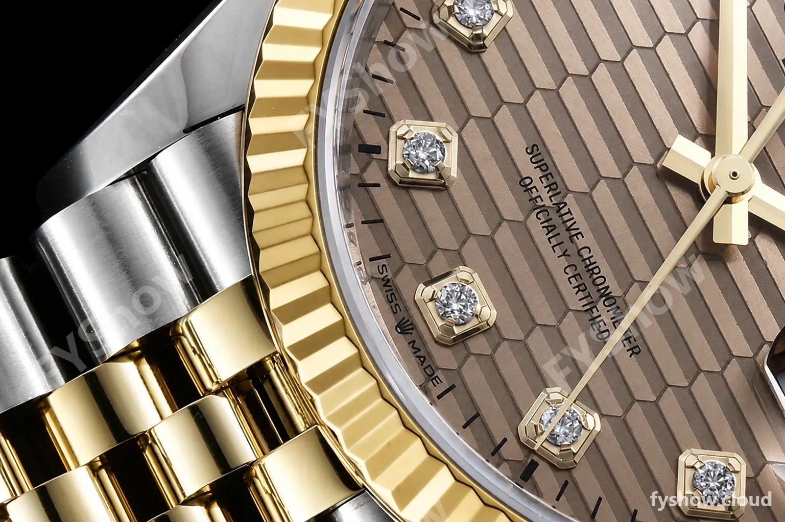 Rolex - DJ 36mm Jub Flt 904L YG/SS P-Gold/Dia VSF VS3235 - Image 6