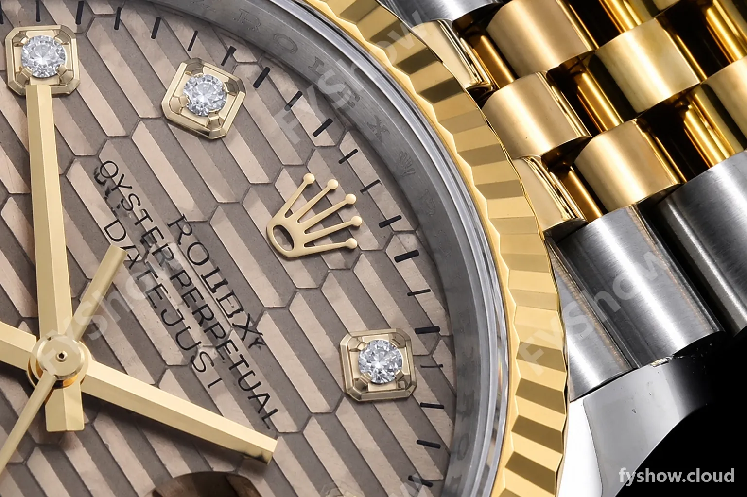 Rolex - DJ 36mm Jub Flt 904L YG/SS P-Gold/Dia VSF VS3235 - Image 7