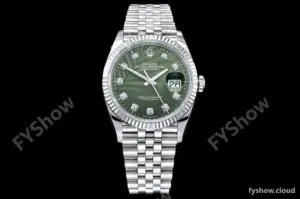 Rolex - DJ 36mm Jub Flt 904L SS/SS P-Green/Dia VSF VS3235