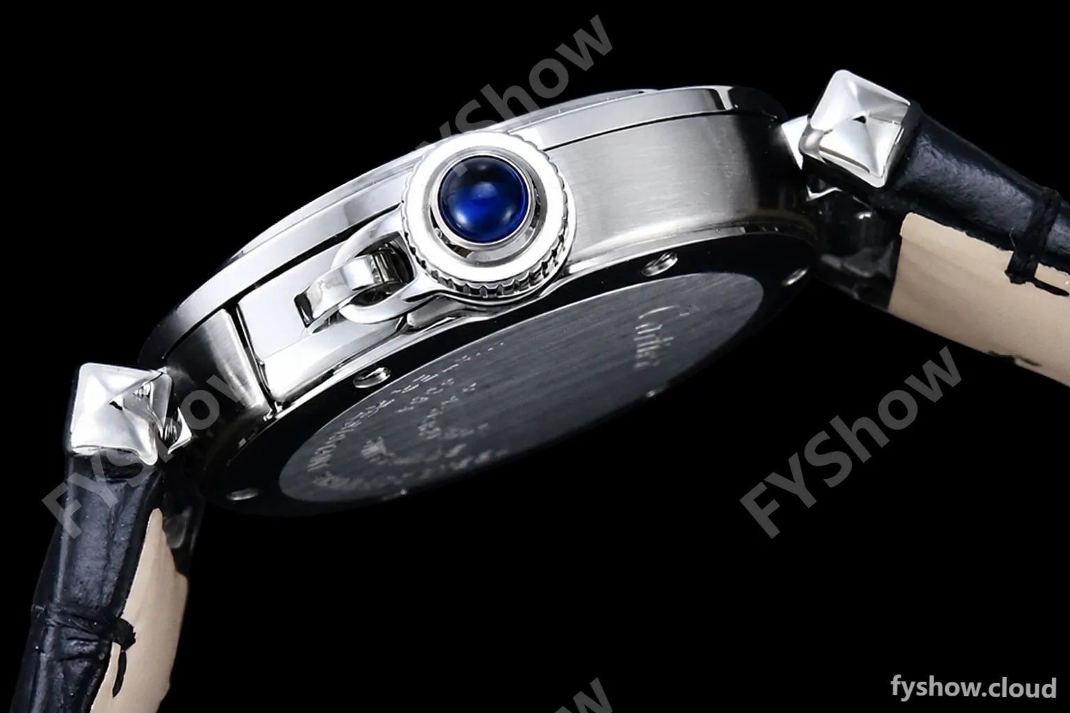 Cartier - Pasha Ladies Blk SS/LE White/Num AF Qtz - Image 14