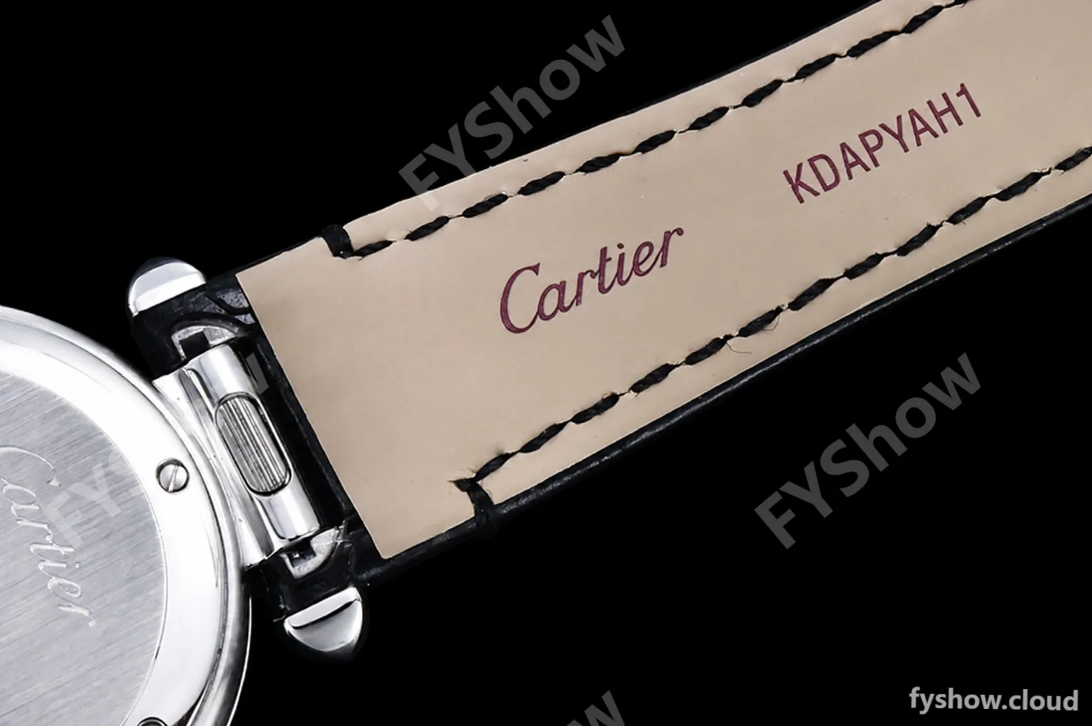 Cartier - Pasha Ladies Blk SS/LE White/Num AF Qtz - Image 18