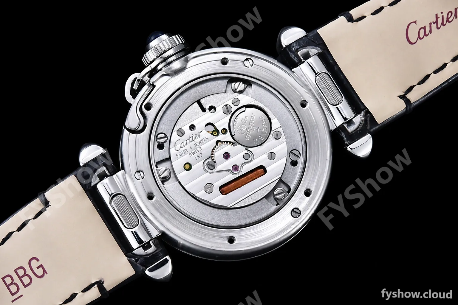 Cartier - Pasha Ladies Blk SS/LE White/Num AF Qtz - Image 21
