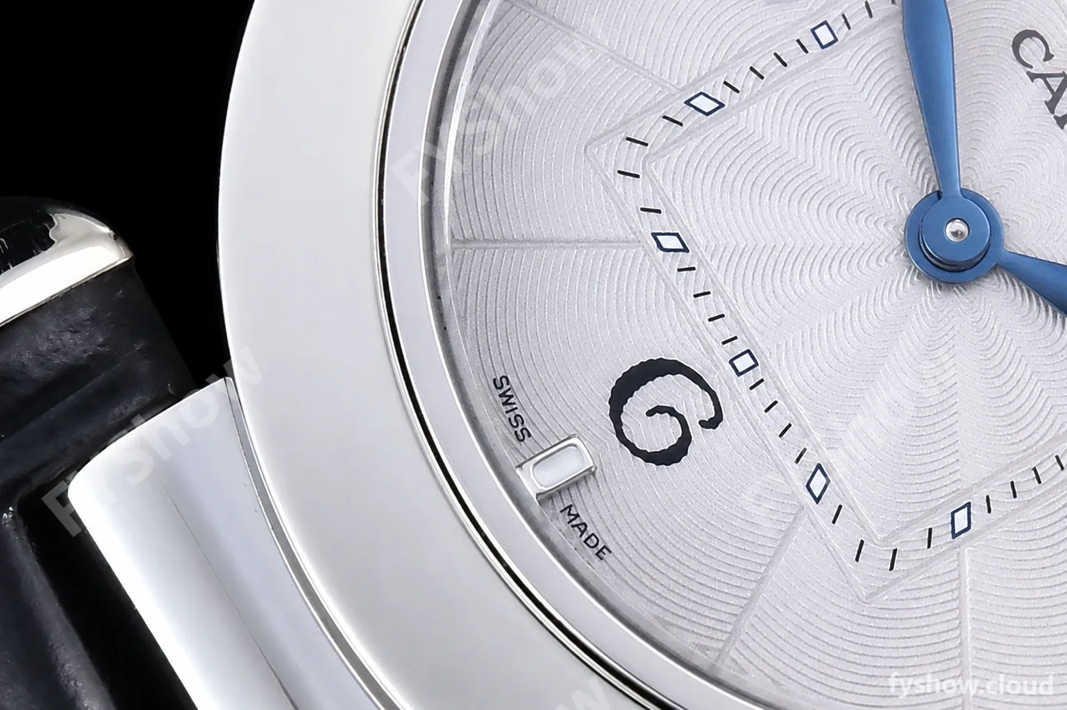 Cartier - Pasha Ladies Blk SS/LE White/Num AF Qtz - Image 7
