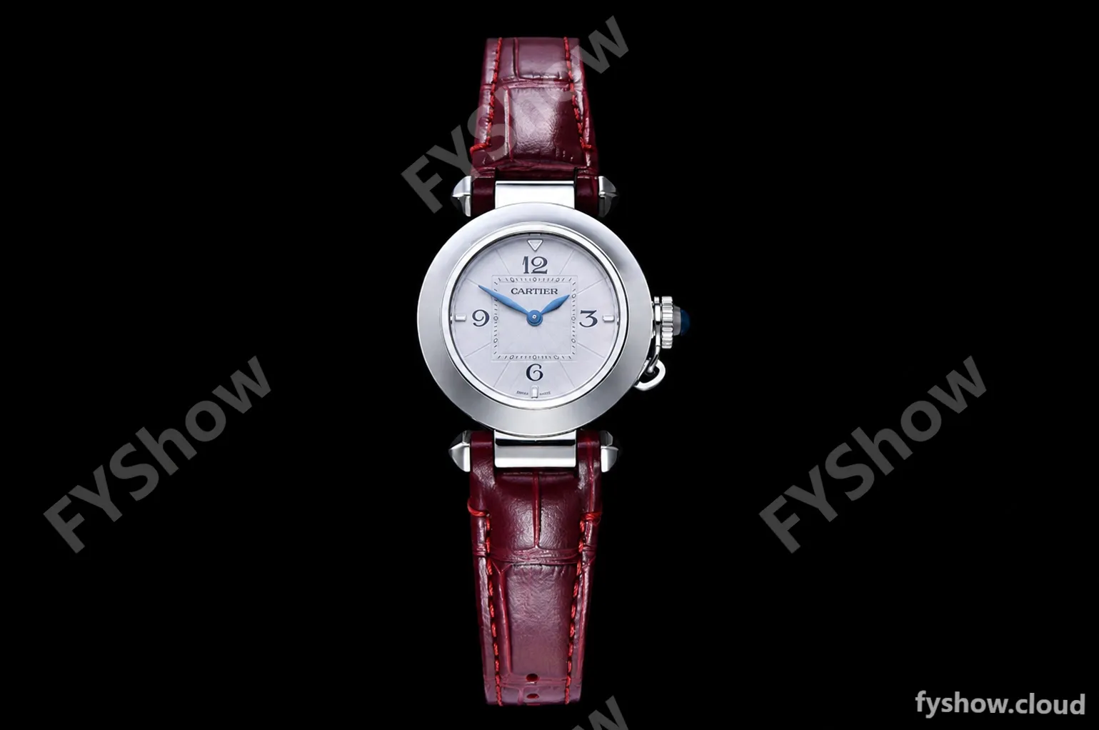 Cartier - Pasha Ladies Red SS/LE White/Num AF Qtz
