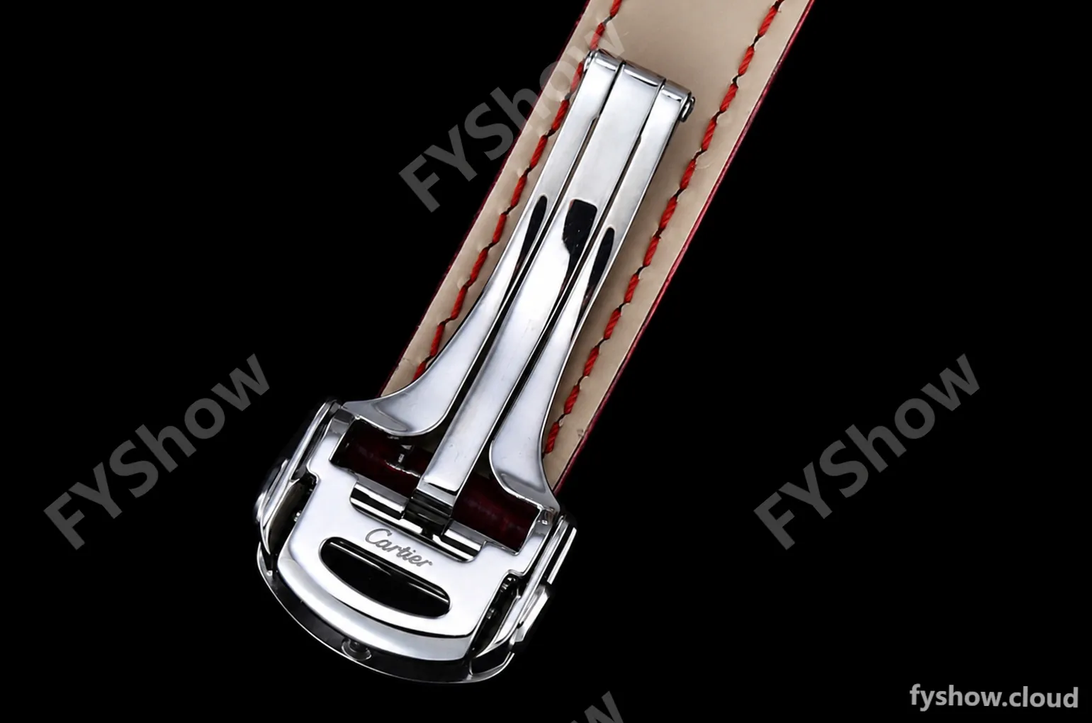 Cartier - Pasha Ladies Red SS/LE White/Num AF Qtz - Image 13