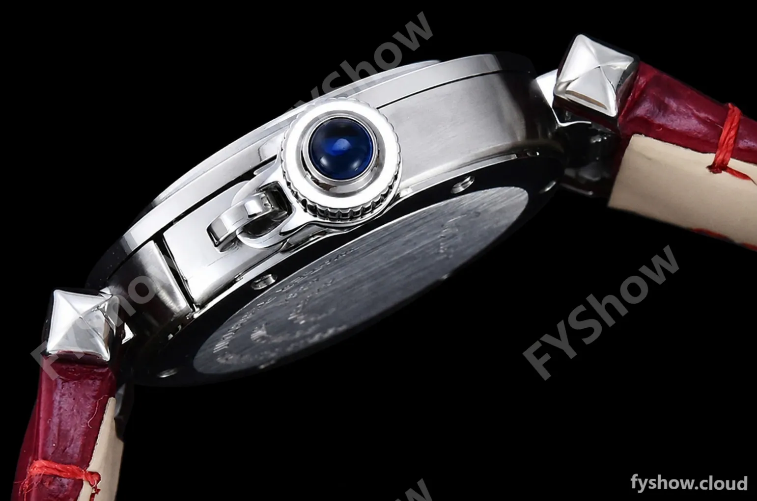 Cartier - Pasha Ladies Red SS/LE White/Num AF Qtz - Image 14