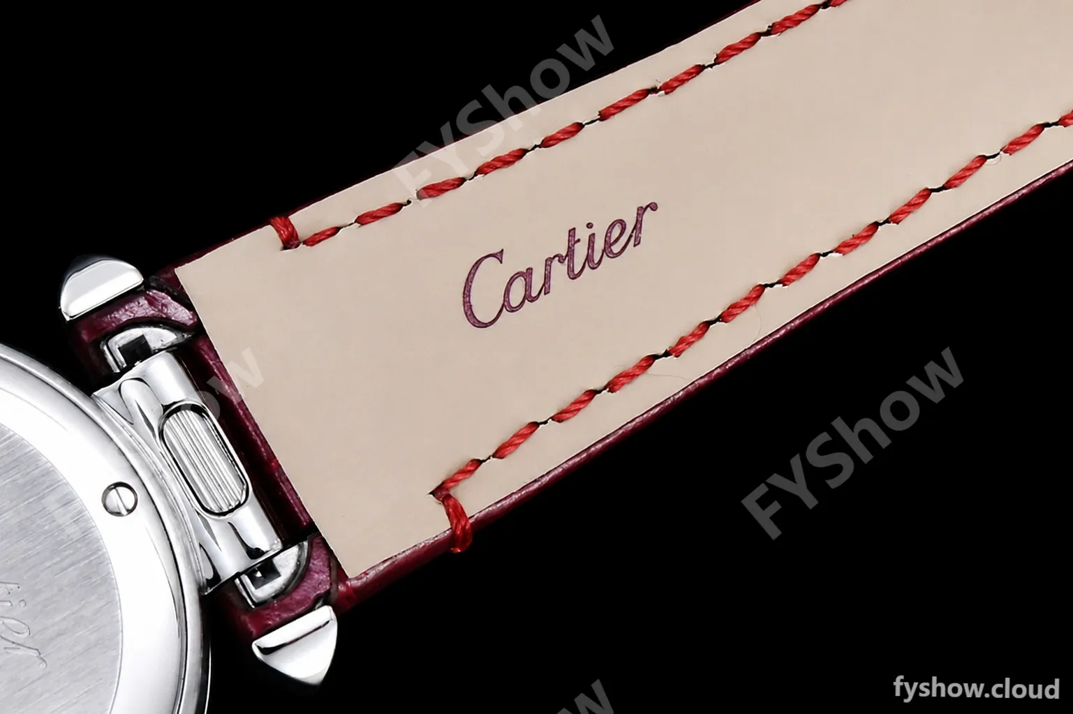 Cartier - Pasha Ladies Red SS/LE White/Num AF Qtz - Image 17
