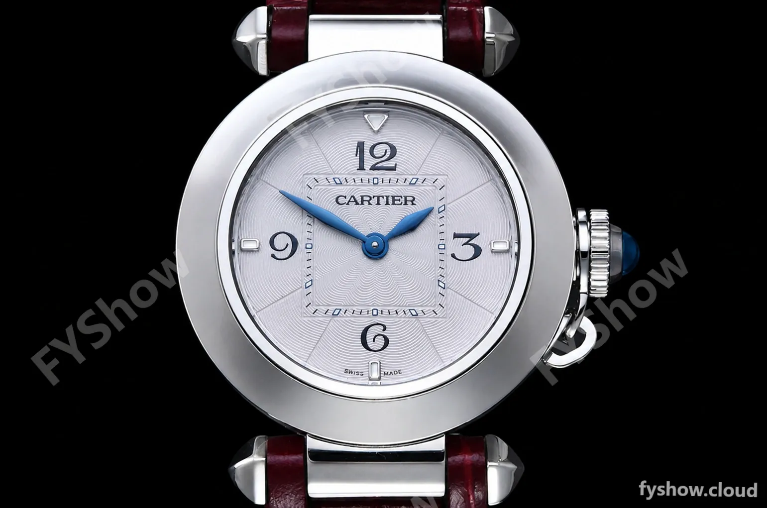 Cartier - Pasha Ladies Red SS/LE White/Num AF Qtz - Image 2