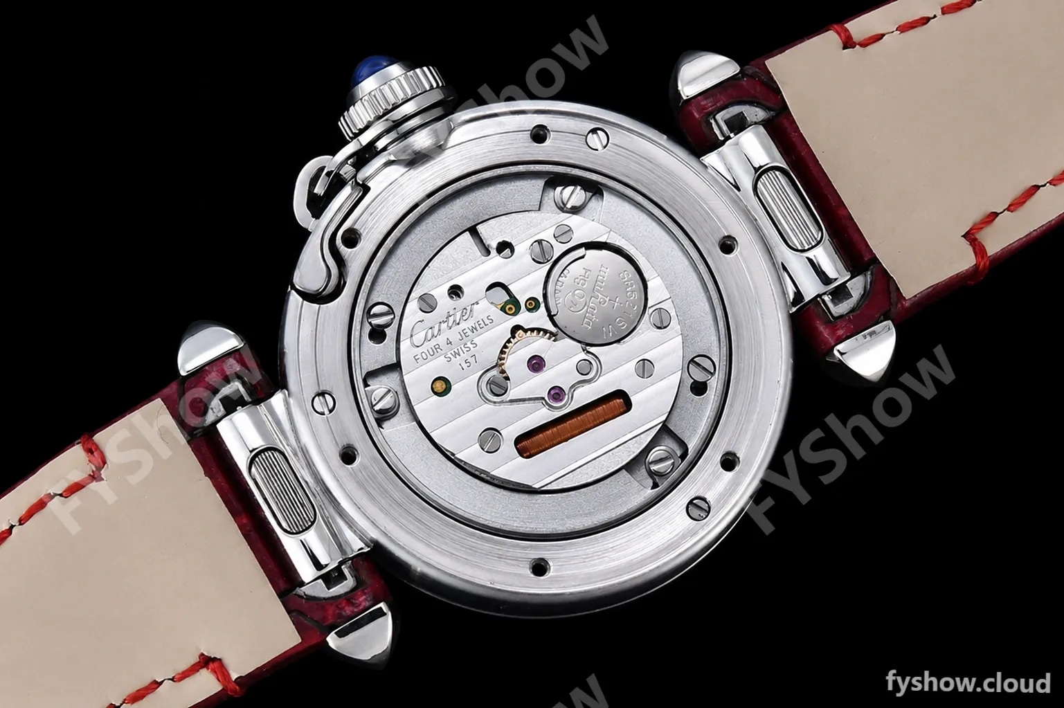 Cartier - Pasha Ladies Red SS/LE White/Num AF Qtz - Image 20