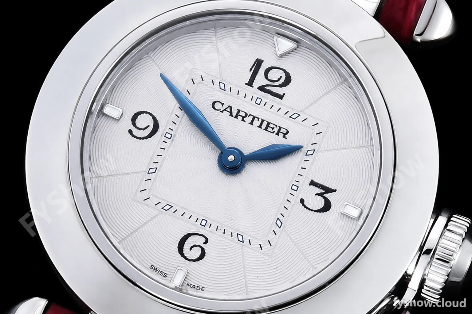 Cartier - Pasha Ladies Red SS/LE White/Num AF Qtz - Image 5