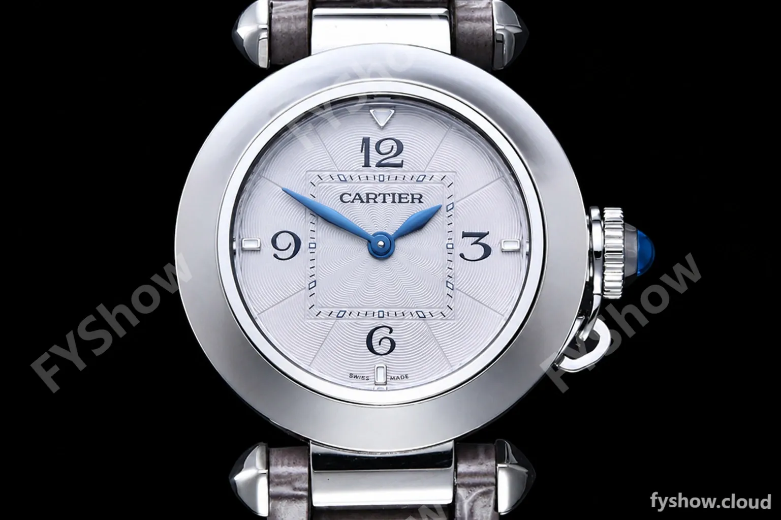 Cartier - Pasha Ladies Grey SS/LE White/Num AF Qtz - Image 2
