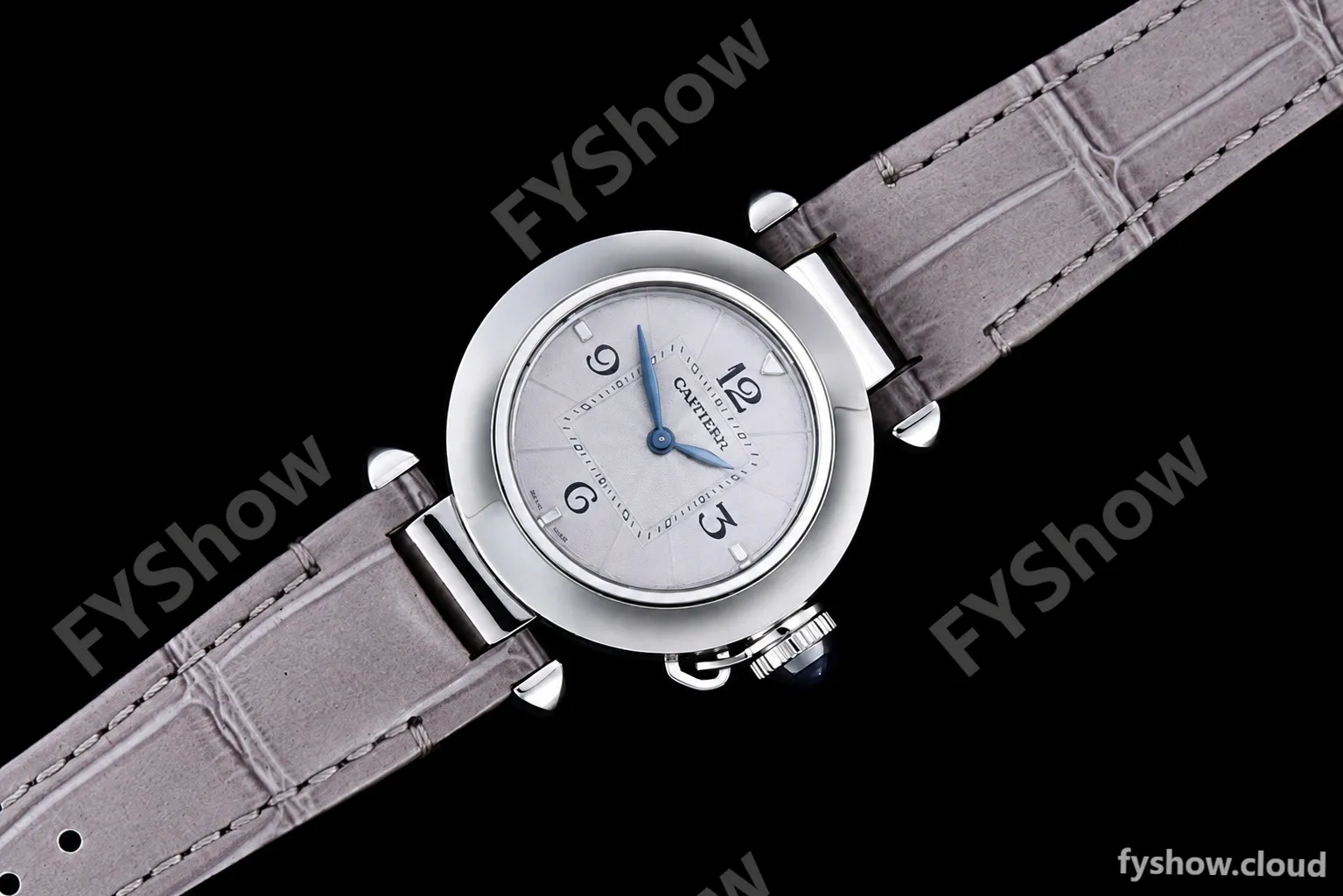 Cartier - Pasha Ladies Grey SS/LE White/Num AF Qtz - Image 3