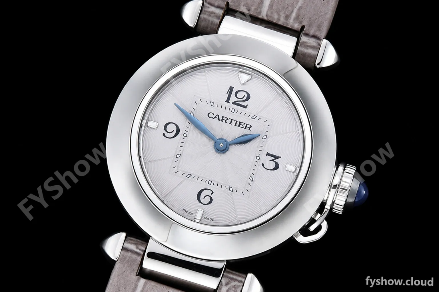 Cartier - Pasha Ladies Grey SS/LE White/Num AF Qtz - Image 4