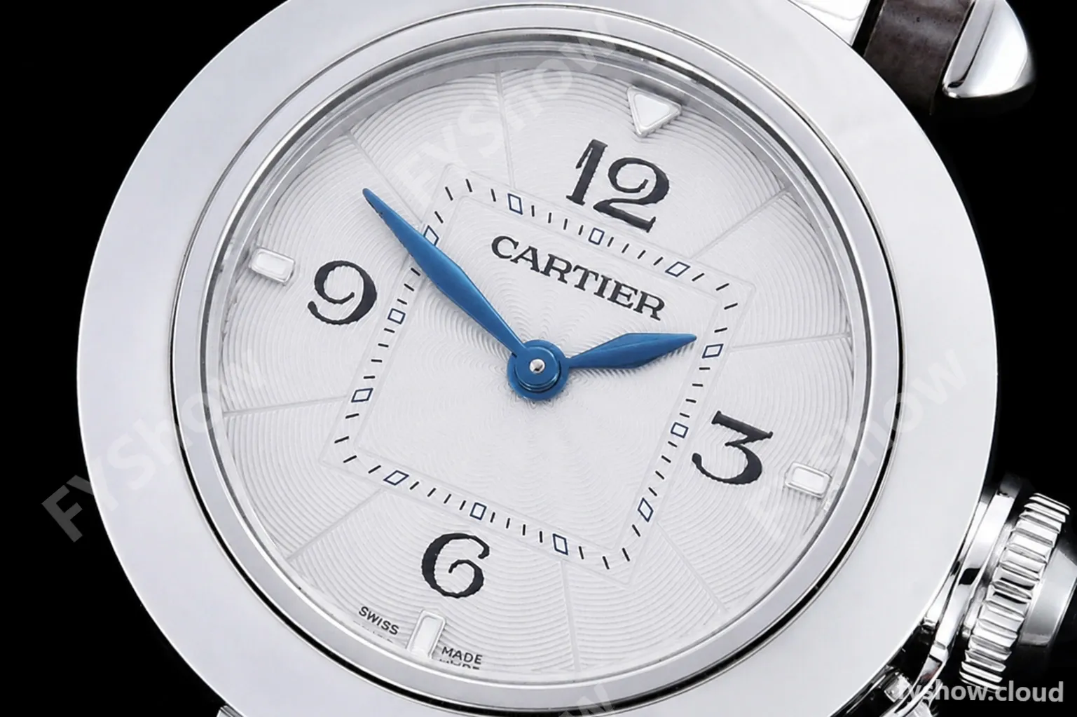 Cartier - Pasha Ladies Grey SS/LE White/Num AF Qtz - Image 5