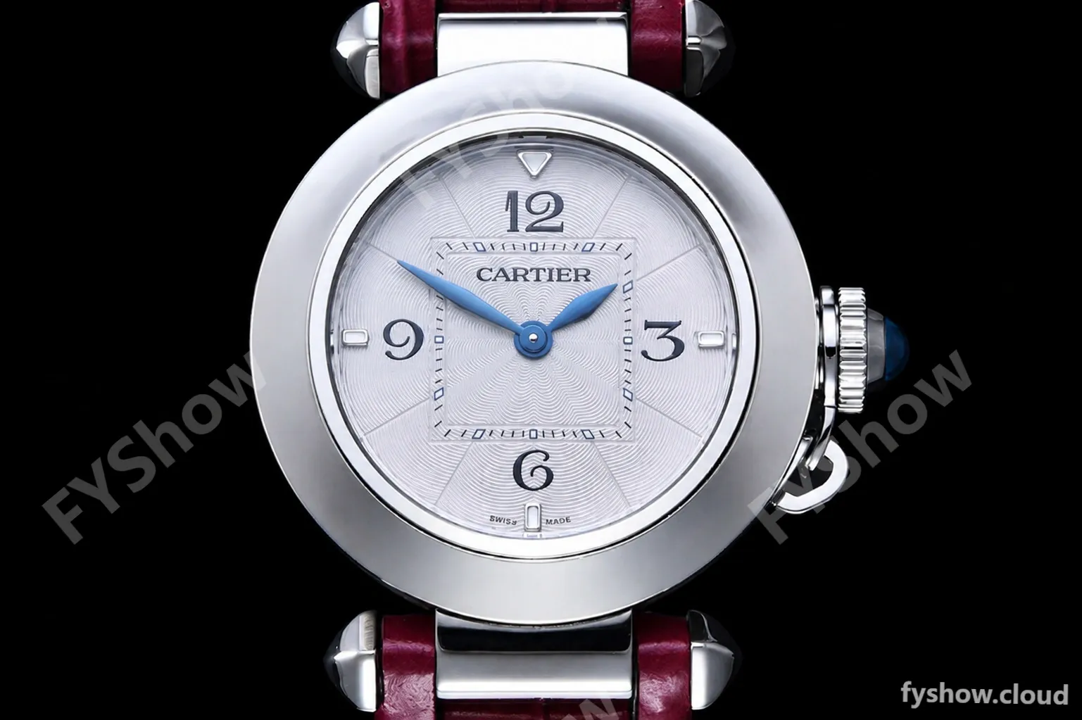 Cartier - Pasha Ladies Pink SS/LE White/Num AF Qtz - Image 2