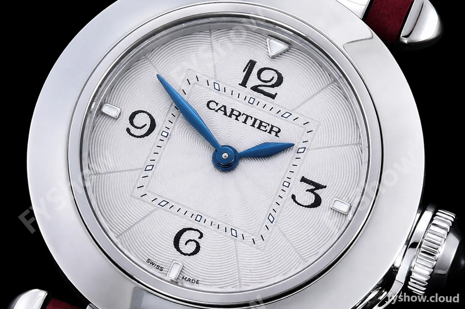 Cartier - Pasha Ladies Pink SS/LE White/Num AF Qtz - Image 5