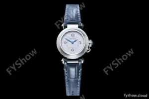 Cartier - Pasha Ladies Blue SS/LE White/Num AF Qtz