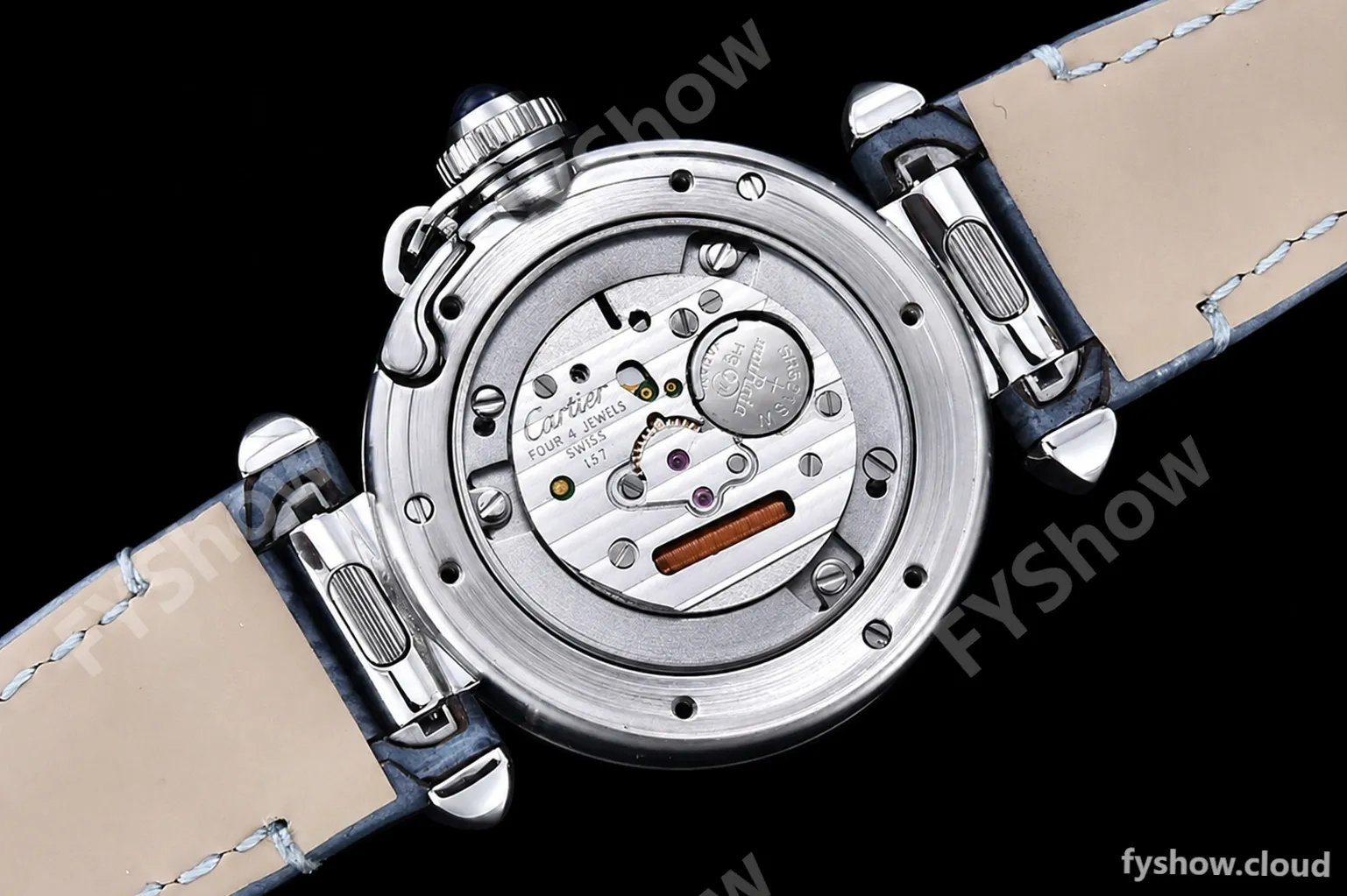 Cartier - Pasha Ladies Blue SS/LE White/Num AF Qtz - Image 20