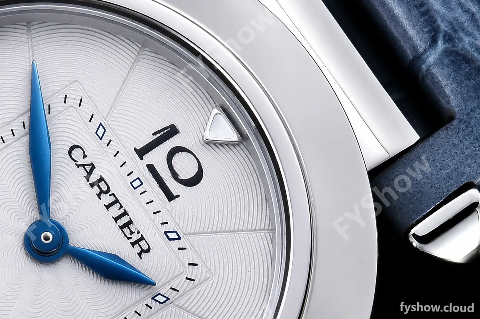 Cartier - Pasha Ladies Blue SS/LE White/Num AF Qtz - Image 6