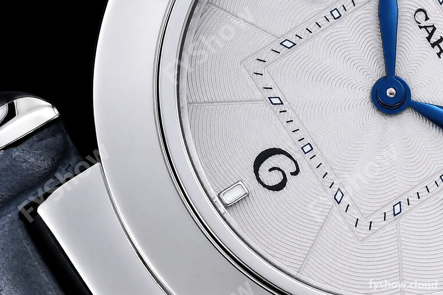 Cartier - Pasha Ladies Blue SS/LE White/Num AF Qtz - Image 7