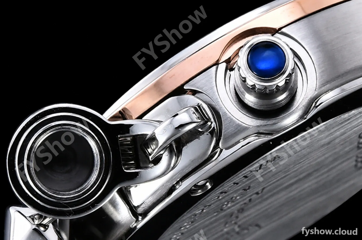 Cartier - Pasha Ladies Blue RG/SS/LE White/Num AF Qtz - Image 13