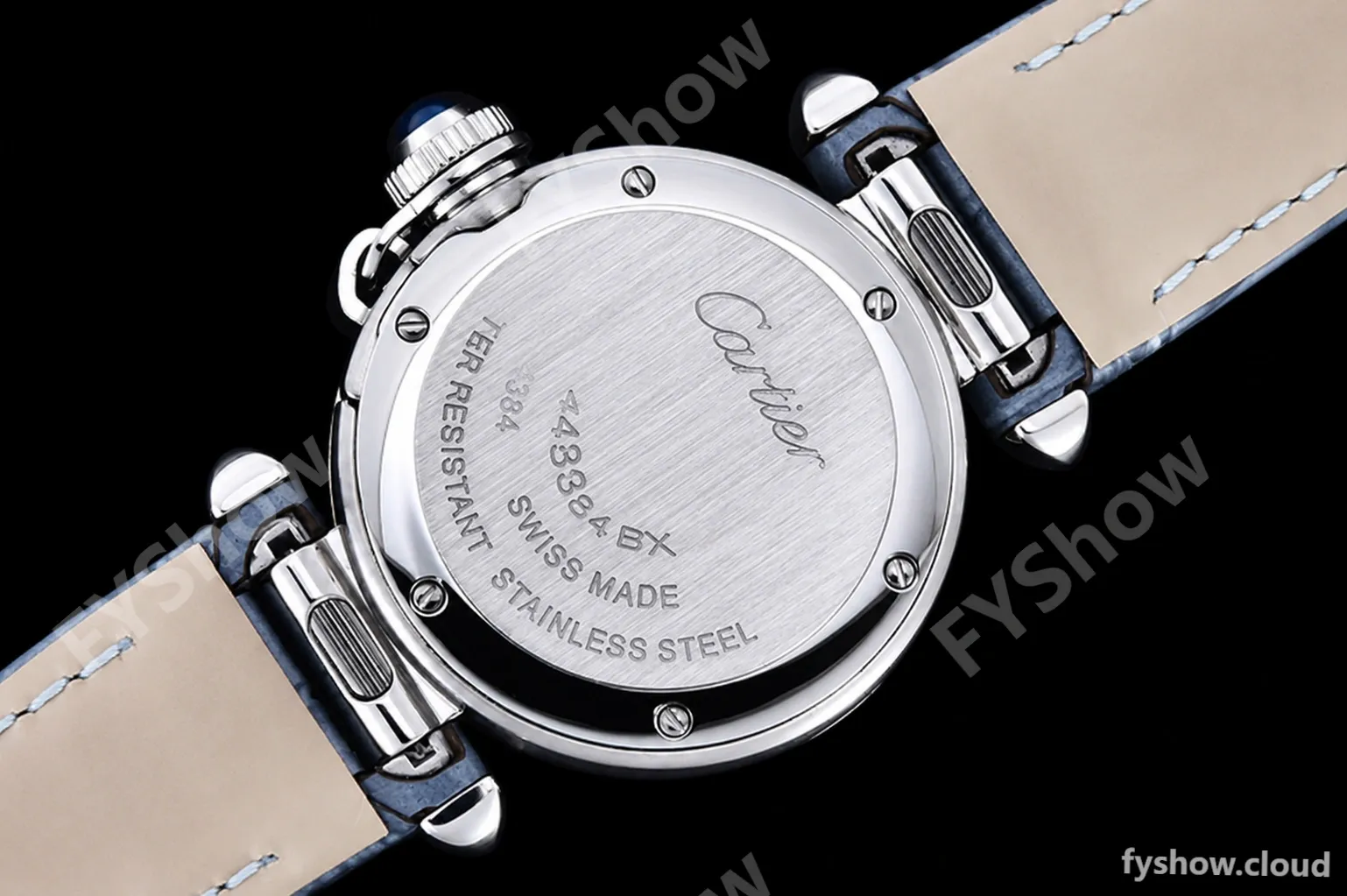 Cartier - Pasha Ladies Blue RG/SS/LE White/Num AF Qtz - Image 14
