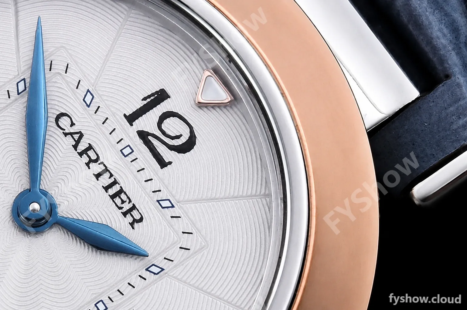 Cartier - Pasha Ladies Blue RG/SS/LE White/Num AF Qtz - Image 6