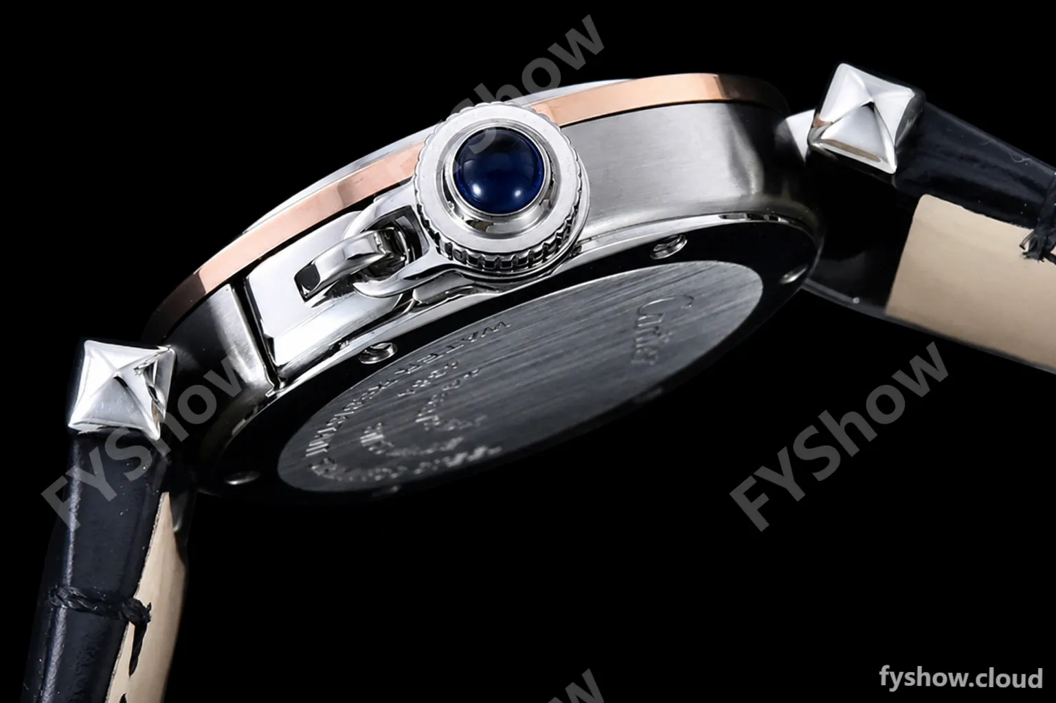 Cartier - Pasha Ladies Blk RG/SS/LE White/Num AF Qtz - Image 12