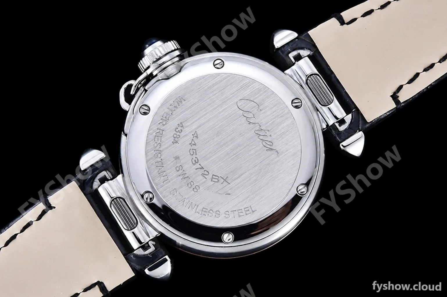 Cartier - Pasha Ladies Blk RG/SS/LE White/Num AF Qtz - Image 17
