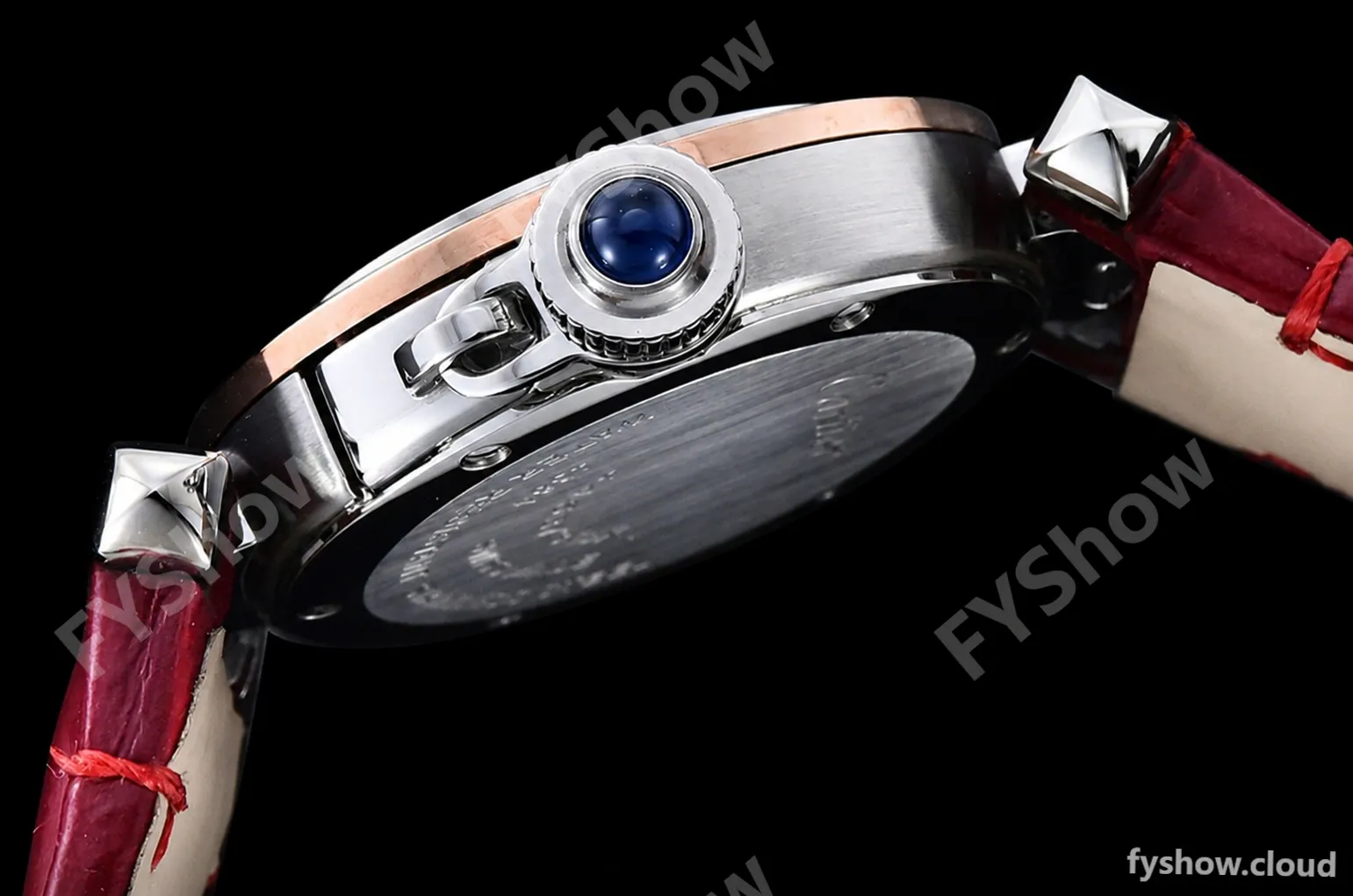 Cartier - Pasha Ladies Red RG/SS/LE White/Num AF Qtz - Image 11