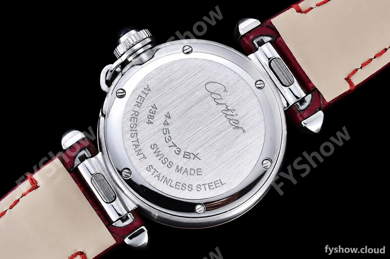 Cartier - Pasha Ladies Red RG/SS/LE White/Num AF Qtz - Image 14