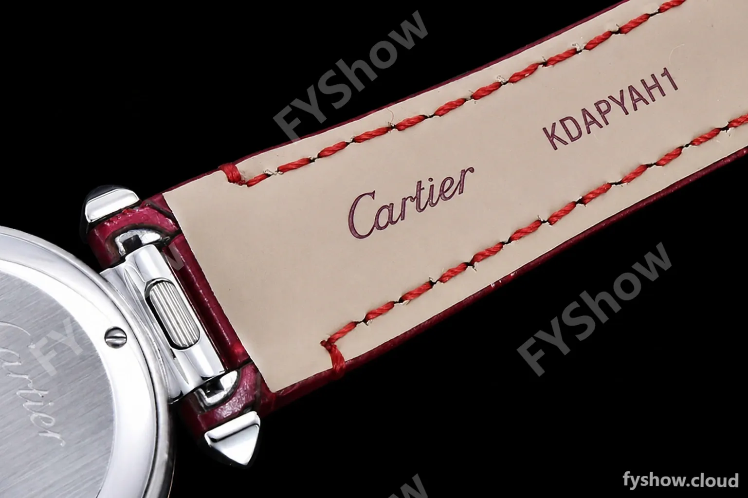 Cartier - Pasha Ladies Red RG/SS/LE White/Num AF Qtz - Image 15