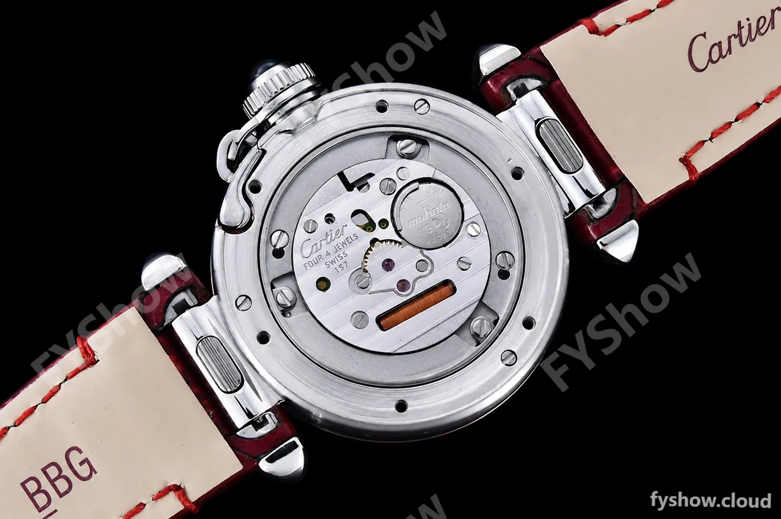 Cartier - Pasha Ladies Red RG/SS/LE White/Num AF Qtz - Image 18