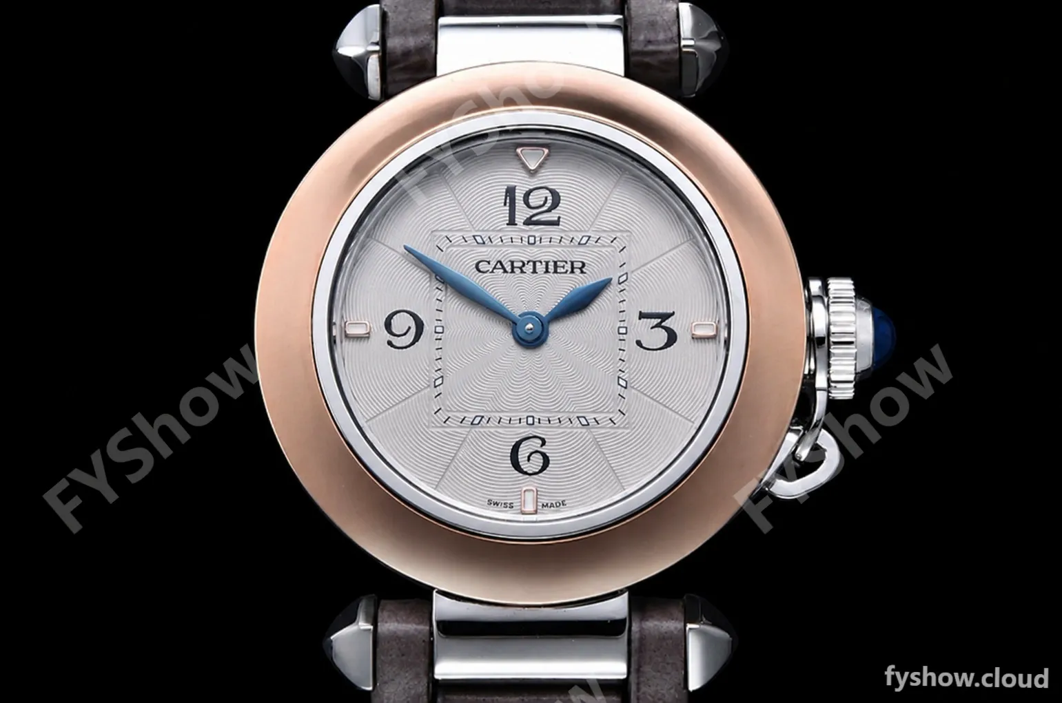 Cartier - Pasha Ladies Grey RG/SS/LE White/Num AF Qtz - Image 2