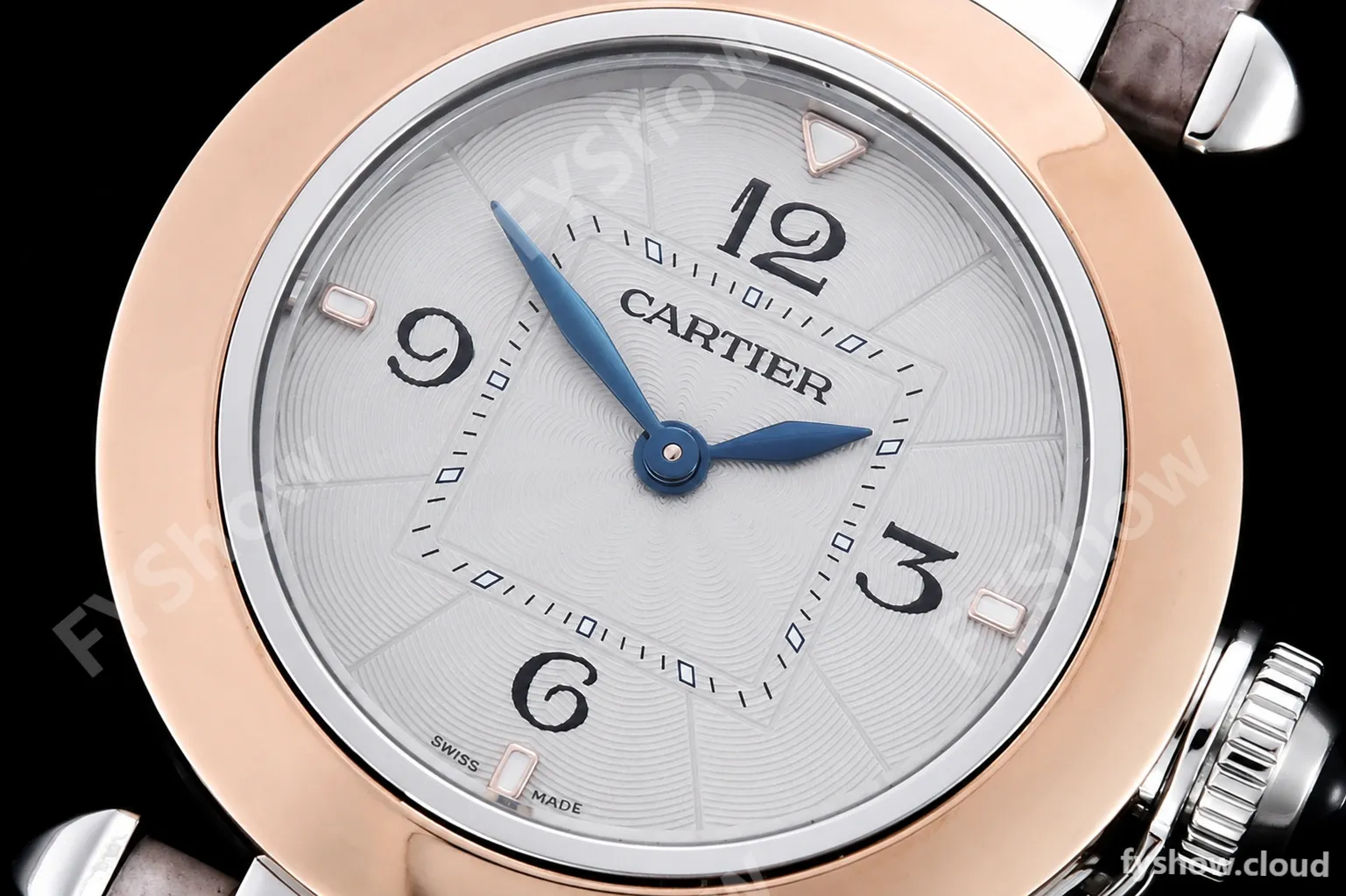 Cartier - Pasha Ladies Grey RG/SS/LE White/Num AF Qtz - Image 5