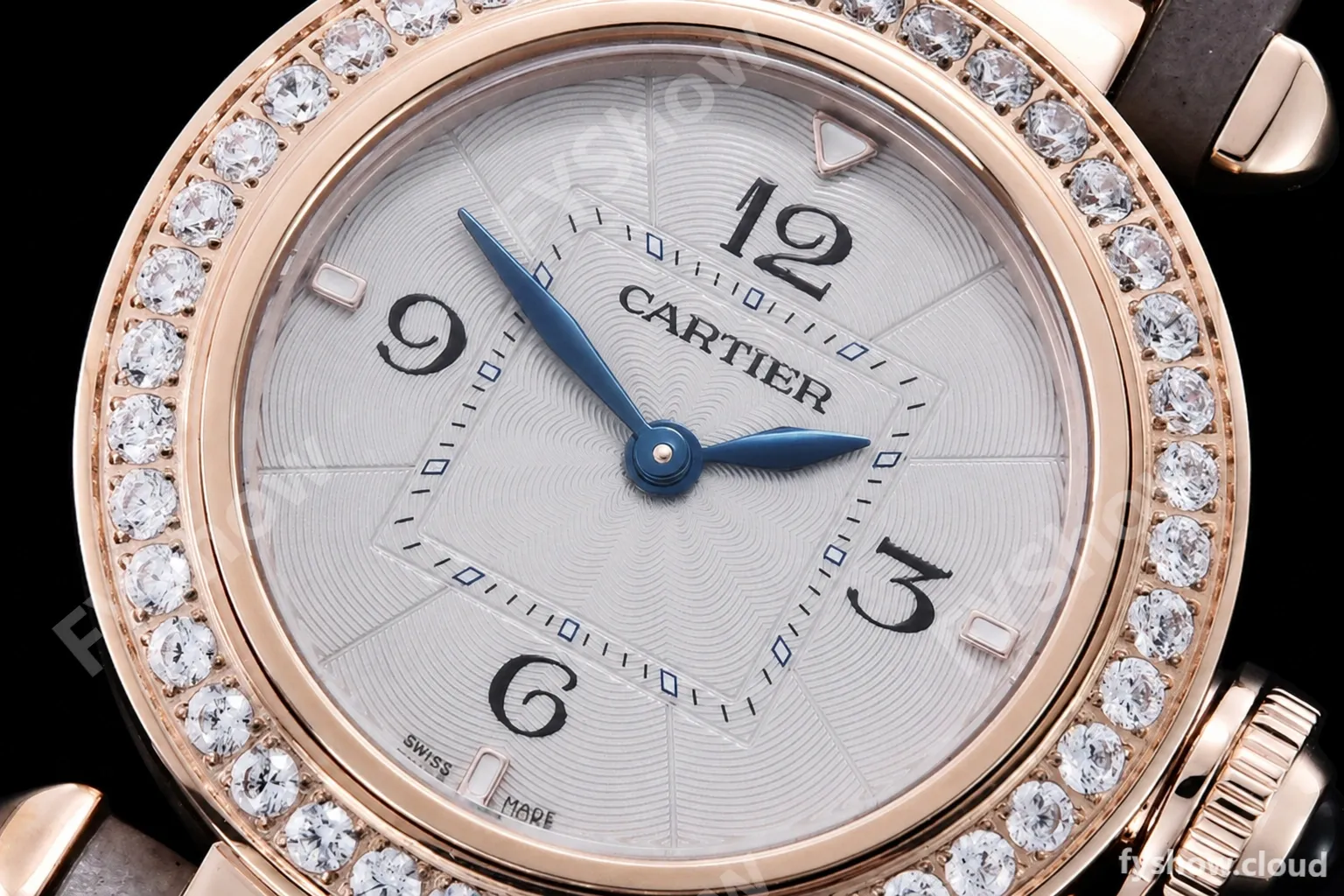 Cartier - Pasha Ladies Dia Grey RG/LE White/Num AF Qtz - Image 5