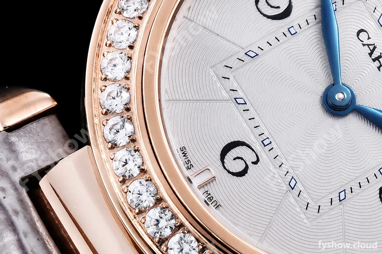 Cartier - Pasha Ladies Dia Grey RG/LE White/Num AF Qtz - Image 7
