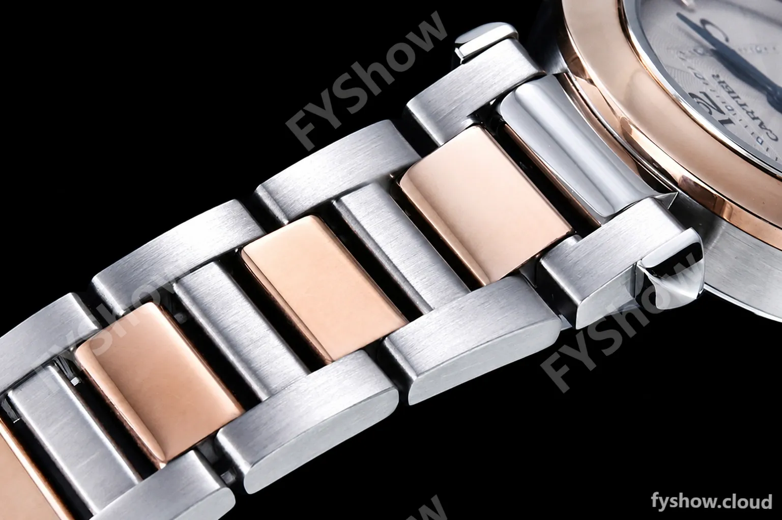 Cartier - Pasha Ladies RG/SS White/Num AF Qtz - Image 3