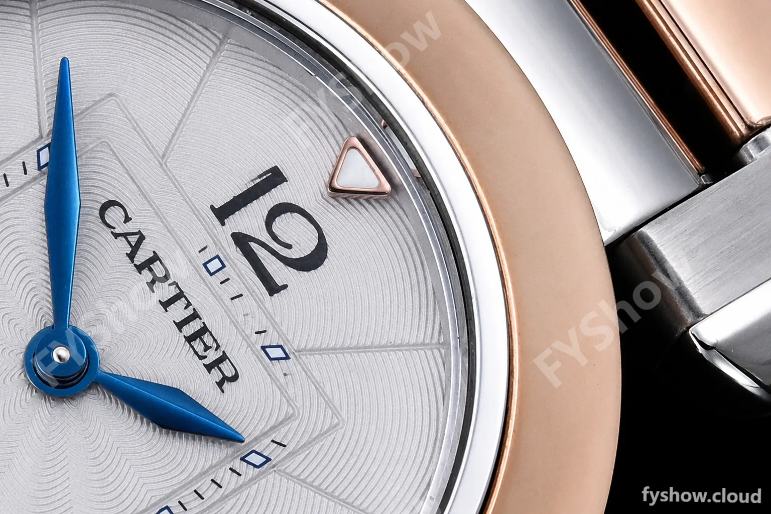 Cartier - Pasha Ladies RG/SS White/Num AF Qtz - Image 7