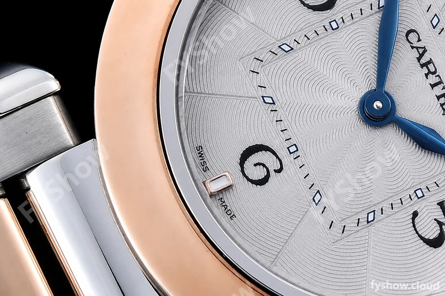 Cartier - Pasha Ladies RG/SS White/Num AF Qtz - Image 8