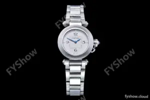 Cartier - Pasha Ladies SS/SS White/Num AF Qtz