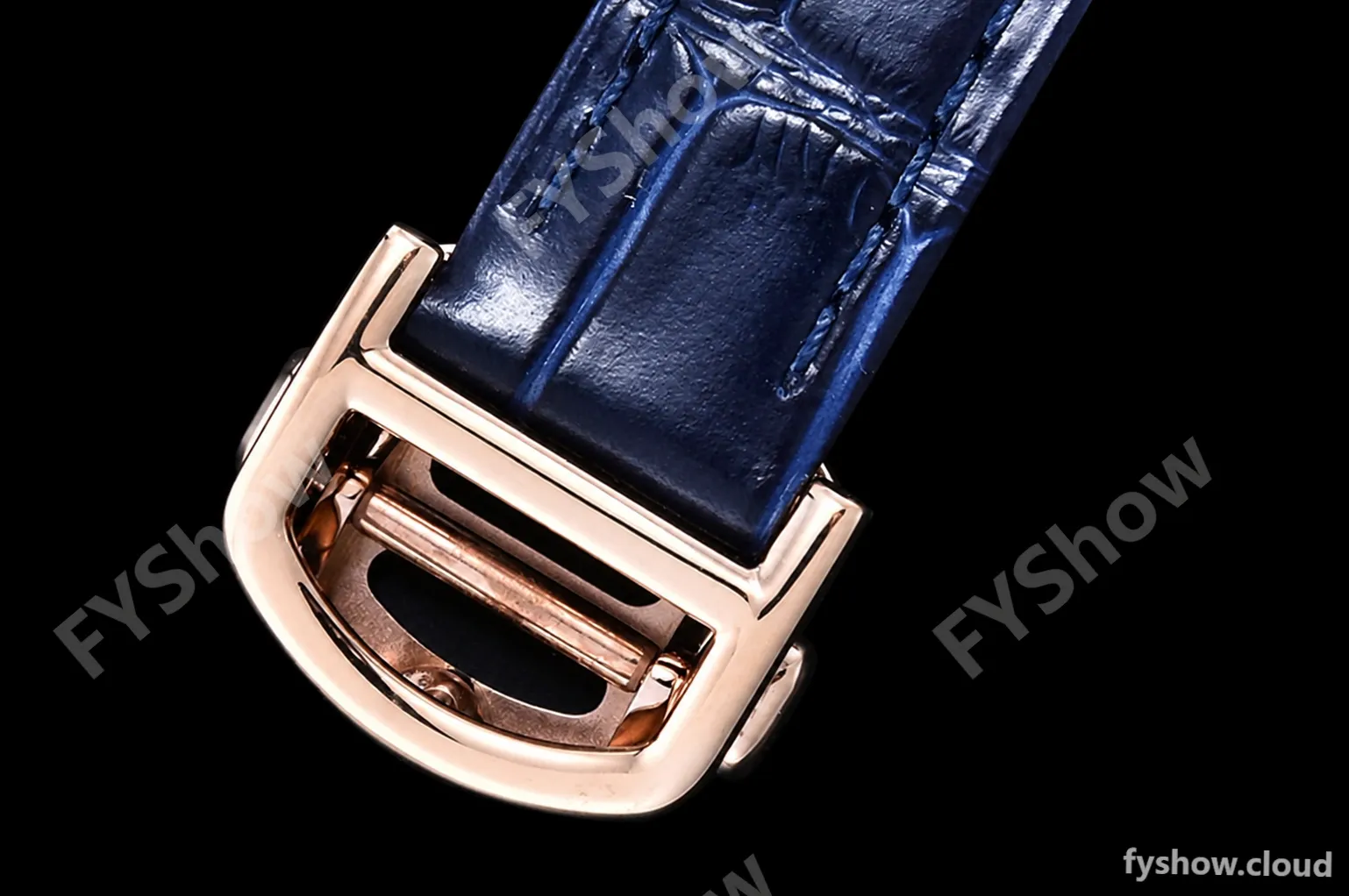Cartier - Pasha Ladies Blue RG/LE White/Num AF Qtz - Image 10